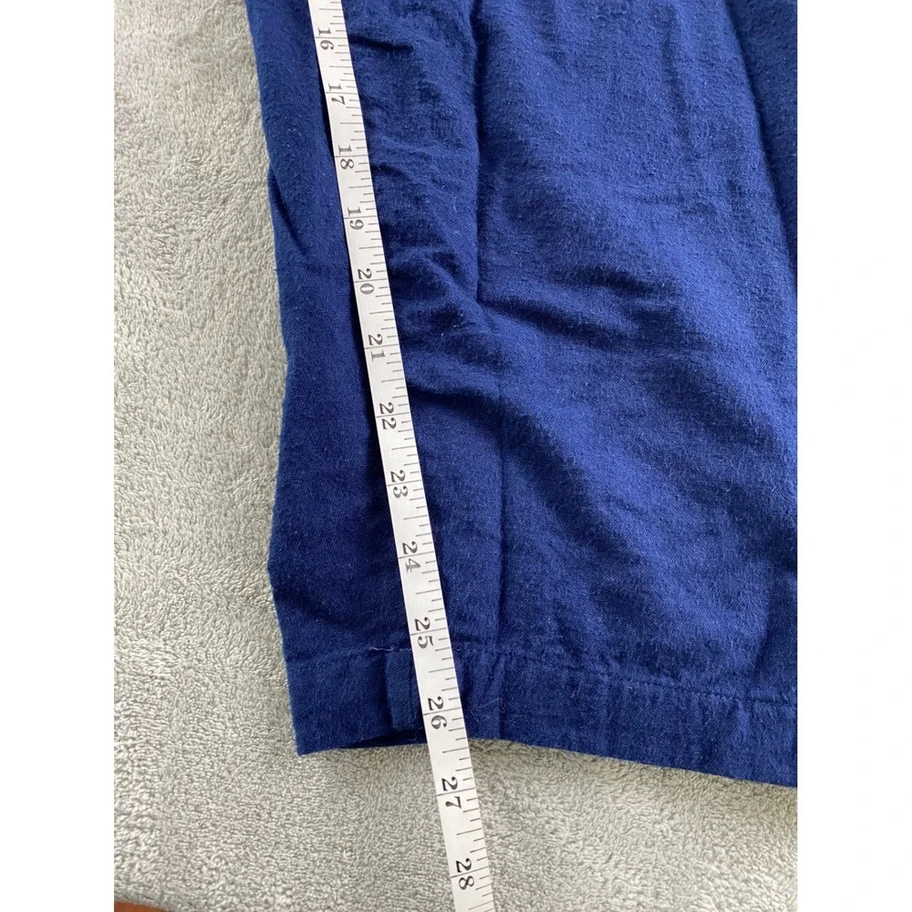 KingSize Mens 3XL Big Navy Blue Cotton Lounge Pajama Pants Elastic Drawstring